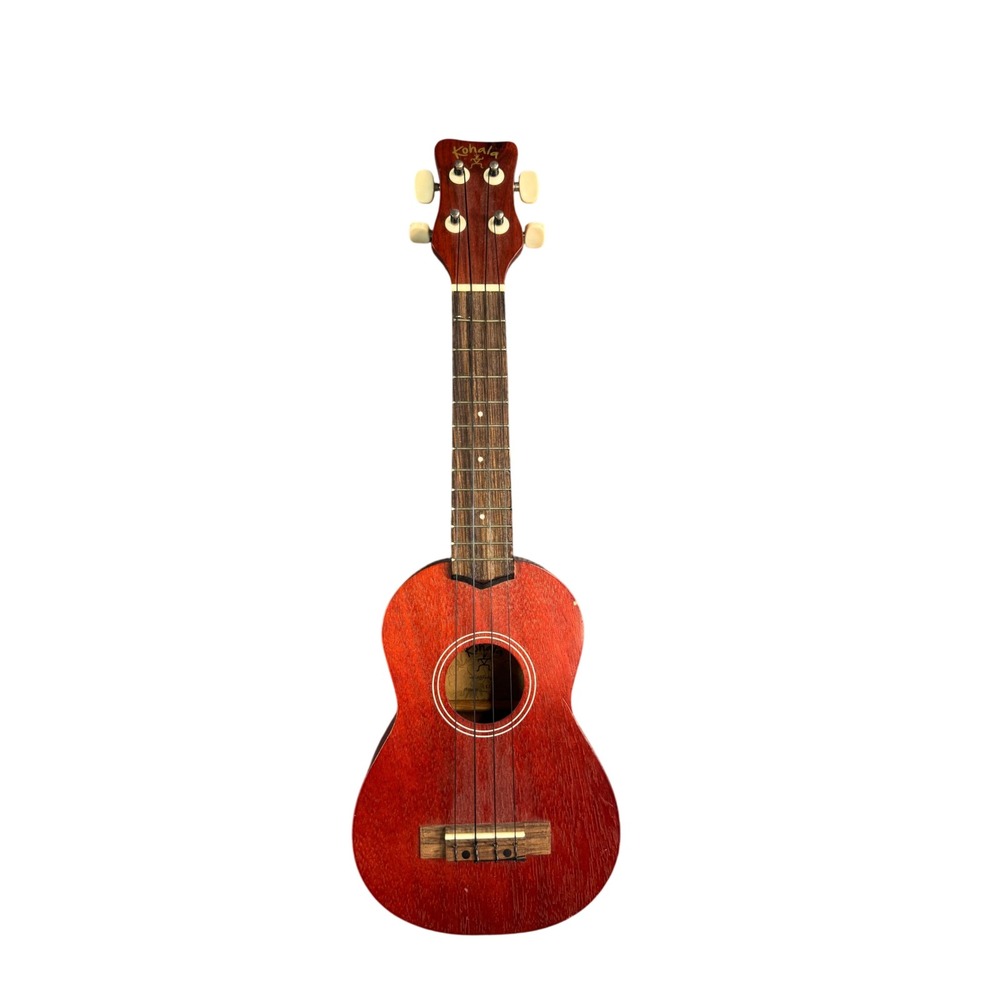 Kohala KO-SP Soprano Ukulele Red Acoustic Stringed Instrument Geared Tuners